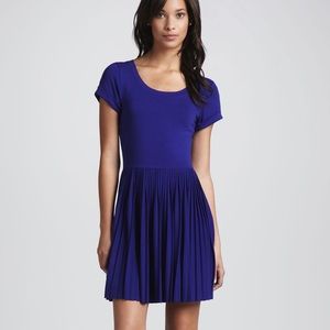 French Connection Pleated-Skirt Jersey Dress